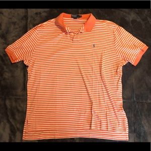 Polo Knit Orange & White Short Sleeves Polo